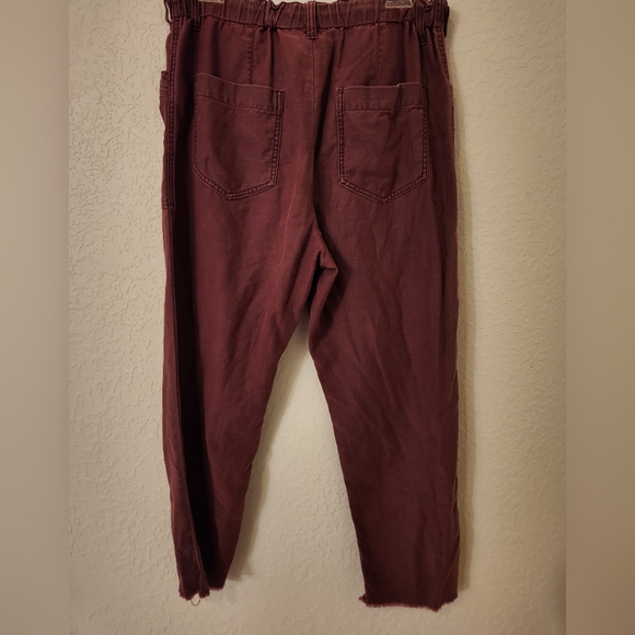 Free People Pants wine color bohemian - Picture 5 of 5